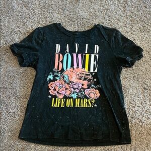 David Bowie Black Graphic Tee